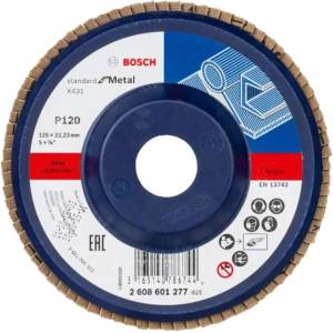 Bosch - Ламелен шлифовъчен диск, P120, диаметър 125 мм 2608601277 (2608601277)