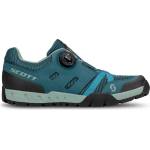 SCOTT Дамски обувки за планинско колоездене Scott Women's Sport Crus-R Flat Boa Cycling shoes - Petrol Blue / Mint Green - размер 36 (EU) (136-0199-0111)