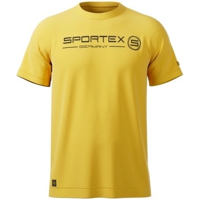 Rybárske tričko T-Shirt žlté s logom