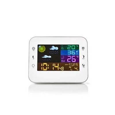 Nedis Метеорологична станция Nedis, безжичен сензор, будилник, прогноза за времето - WEST404WT - r - (WEST402WT)