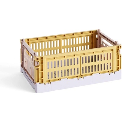 HAY Úložný box Colour Crate Mix S Golden Yellow