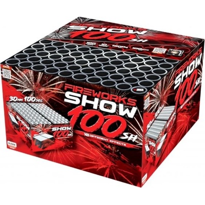 Kompaktní ohňostroj Fireworks Show 100 ran 30 mm
