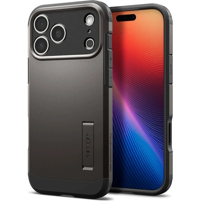 Spigen Хибриден кейс с най-висока степен на защита с MagSafe за iPhone 17 Pro Max - Spigen Tough Armor T MagSafe Case (тъмносив) (ACS10298)