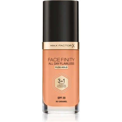 MAX Factor Facefinity All Day Flawless дълготраен фон дьо тен SPF 20 цвят 85 Caramel 30ml