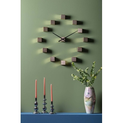 Karlsson Стенен часовник Karlsson DIY Cubic Metallic (KA5974GD)
