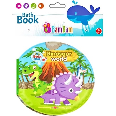 CreativeToys knižka do kúpeľa Dinosaury