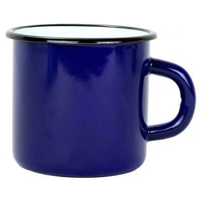 Novomoskovskaya posuda Smaltovaný hrnček ø 7 cm 0,25 l námornícky modrý 00000-0000096L