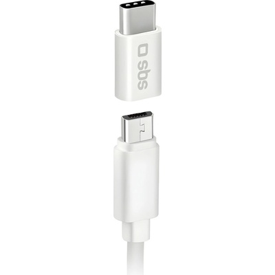 Adaptér SBS Micro USB na USB-C – Bílá KP36399