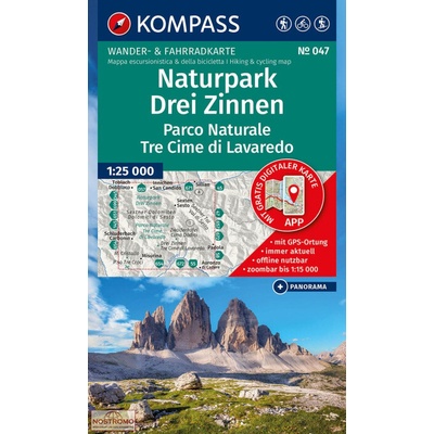 Drei Zinnen,Tre Cime di Lavaredo (Kompass 047)