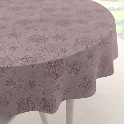 Biante Teflónový okrúhly obrus TF-077 Kvetované ornamenty na staroružovom Ø 40 cm