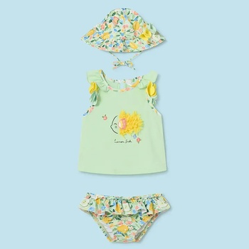 MAYORAL Бански комплект от 3 части круша за новородено момиче Mayoral с цветя