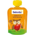Bebivita Плодова закуска Bebivita - Пълнозърнеста спелта с ябълка и банан, 90 g - ozone