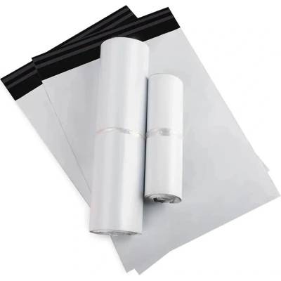 Bílé kurýrní polyetylenové obálky B4 260 × 350 mm, 50 ks – silné a odolné