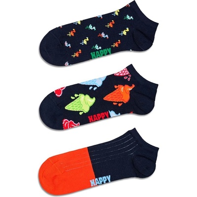 Happy Socks Чорапи Happy Socks Navy Low Socks (3 чифта) в тъмносиньо (P000975)