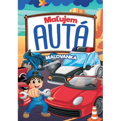 Maľujem autá omaľovánka