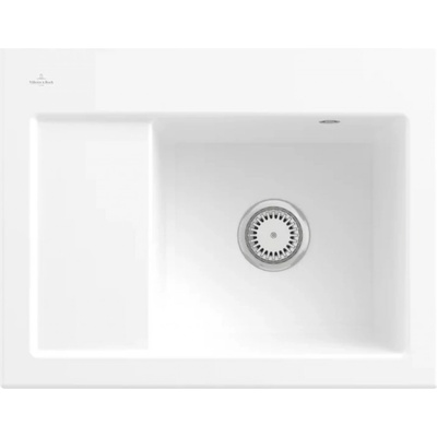 Villeroy & Boch Subway 45 Keramický dřez 650x510 mm CeramicPlus, alpská bílá