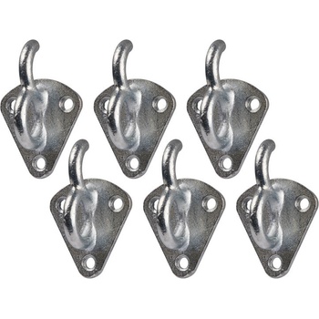 Háčik s okom a tromi montážnymi otvormi 55 mm, 6 ks