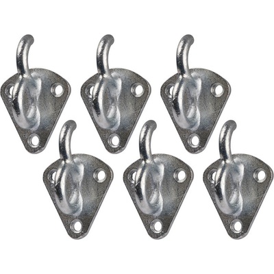 Háčik s okom a tromi montážnymi otvormi 55 mm, 6 ks