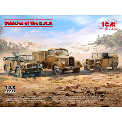 ICM Vehicles of the D.A.K. DIORAMA SET 3 kits 1:35