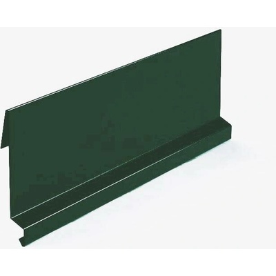 Závětrná lišta závěsná r.š.333mm pozinkovaná Lakovaná RAL 6021 bledězelená s folií dl.2m