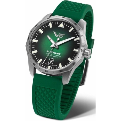 Vostok Europe NH35/125A749 zelený gumový remienok