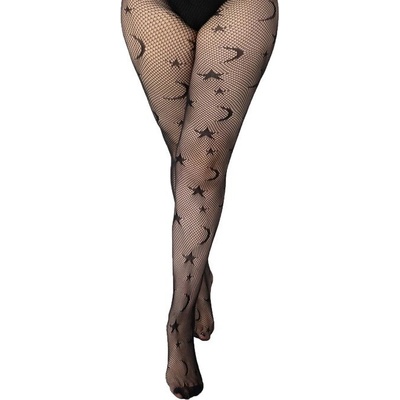 Pamela Mann punčocháče Stars And Moon Black PM1119
