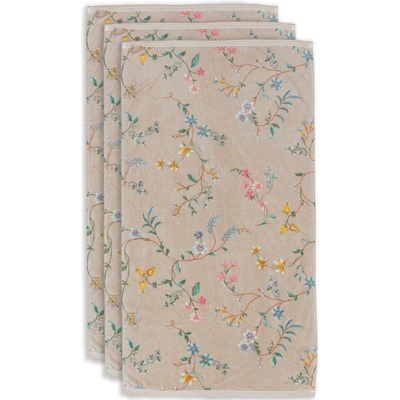 PIP Studio Osuška PIP Les Fleurs khaki 70 x 140 cm