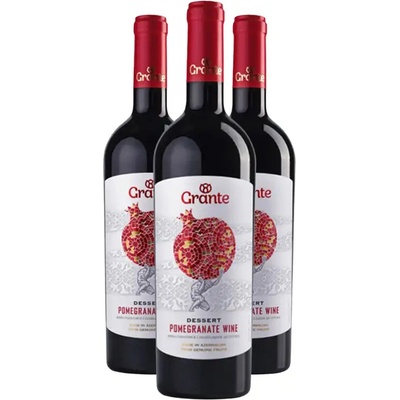 Grante Grante GRANÁTOVÉ VÍNO sladké dezertné 16% 3 x 0,75 l (holá lahev)