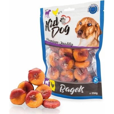 KIDDOG maškrty jahňacie & kuraciecí Bagel 250 g