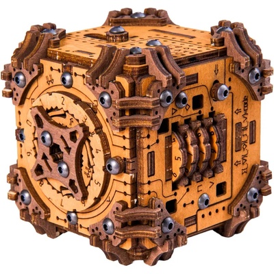 WOODEN CITY 3D drevené puzzle Escape puzzle box: Tajomstvo Tesseraktu 195 ks