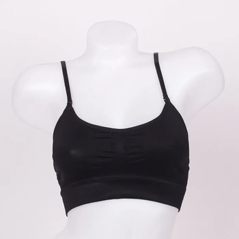 Image 1 of Оформящо бюстие с тънки презрамки в черен цвят