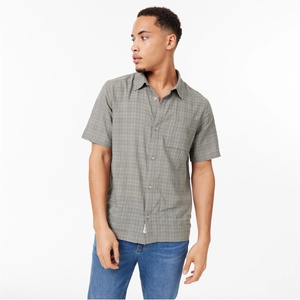 Jack Wills Риза с къс ръкав Jack Wills Short Sleeve Check Shirt - Green