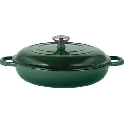 SILVERCREST Litinová servírovací pánev Premium, Ø 30 cm (zelená)