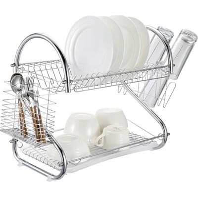 Verk 15577 Nerezový dvoupatrový odkapávač na nádobí – Zboží Dáma