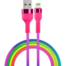 Setty GSM171575 USB - Lightning, 1,2m, duhový
