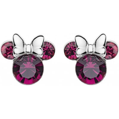 Disney stříbrné náušnice pecky Minnie Mouse ES00013SFEBL.CS