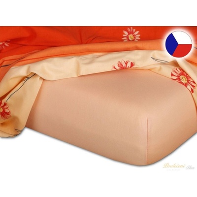 Dadka Jersey prostěradlo meruňkové 60x190x10