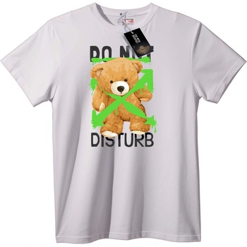 NOONEBRAND Тениска Не Безпокой Плюшена Мечка - 2XL, Black
