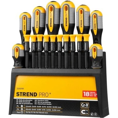 Sada skrutkovačov Strend Pro SDX72-118, 18 dielna, Torx + ploché + Phillips