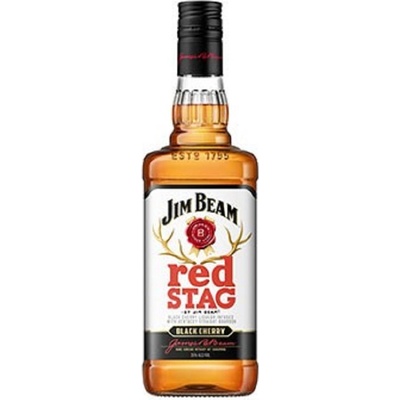 JIM BEAM RED STAG Black Cherry 1 l (holá láhev)