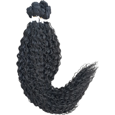 Lindona Curl brčky kučeravé na našívanie #1B: 75cm 300g