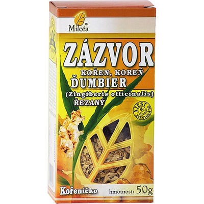 Milota Zázvor oddenek bylinný čaj 50 g