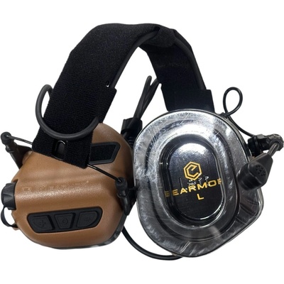 Elektronická sluchátka M31 Plus, Earmor, coyote brown – Zboží Dáma