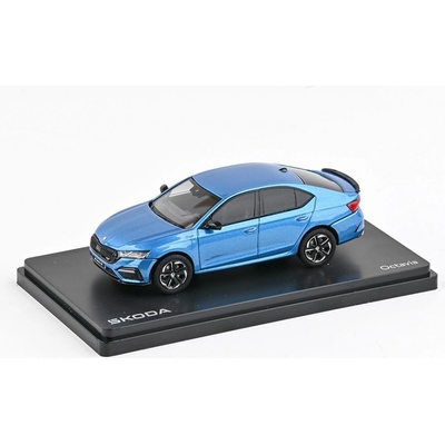 Abrex ŠKODA OCTAVIA IV RS SEDAN 2020 Modrá Ocean Metalíza 1:43