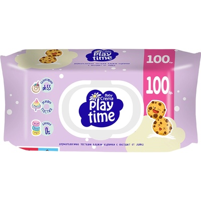 Baby Crema Мокри кърпички Baby Crema - Maxi Pack, 100 броя (2108)