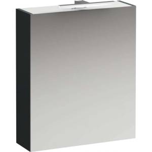 Laufen Base - Огледален шкаф с LED осветление, 70x60x19 см, 1 врата, панти отдясно, сив H4027521102661 (H4027521102661)