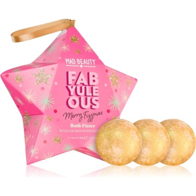 Mad Beauty FabYuleOus šumivá guľa do kúpeľa 3x50 g