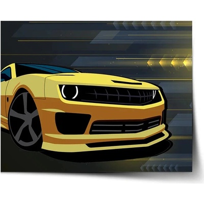 Sablio Plagát Chevrolet Camaro Pruhy - 90x60 cm