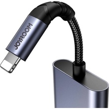 Joyroom SY-L01 Lightning na 3,5 mm + Lightning černý