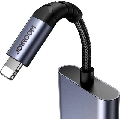 Joyroom SY-L01 Lightning na 3,5 mm + Lightning černý